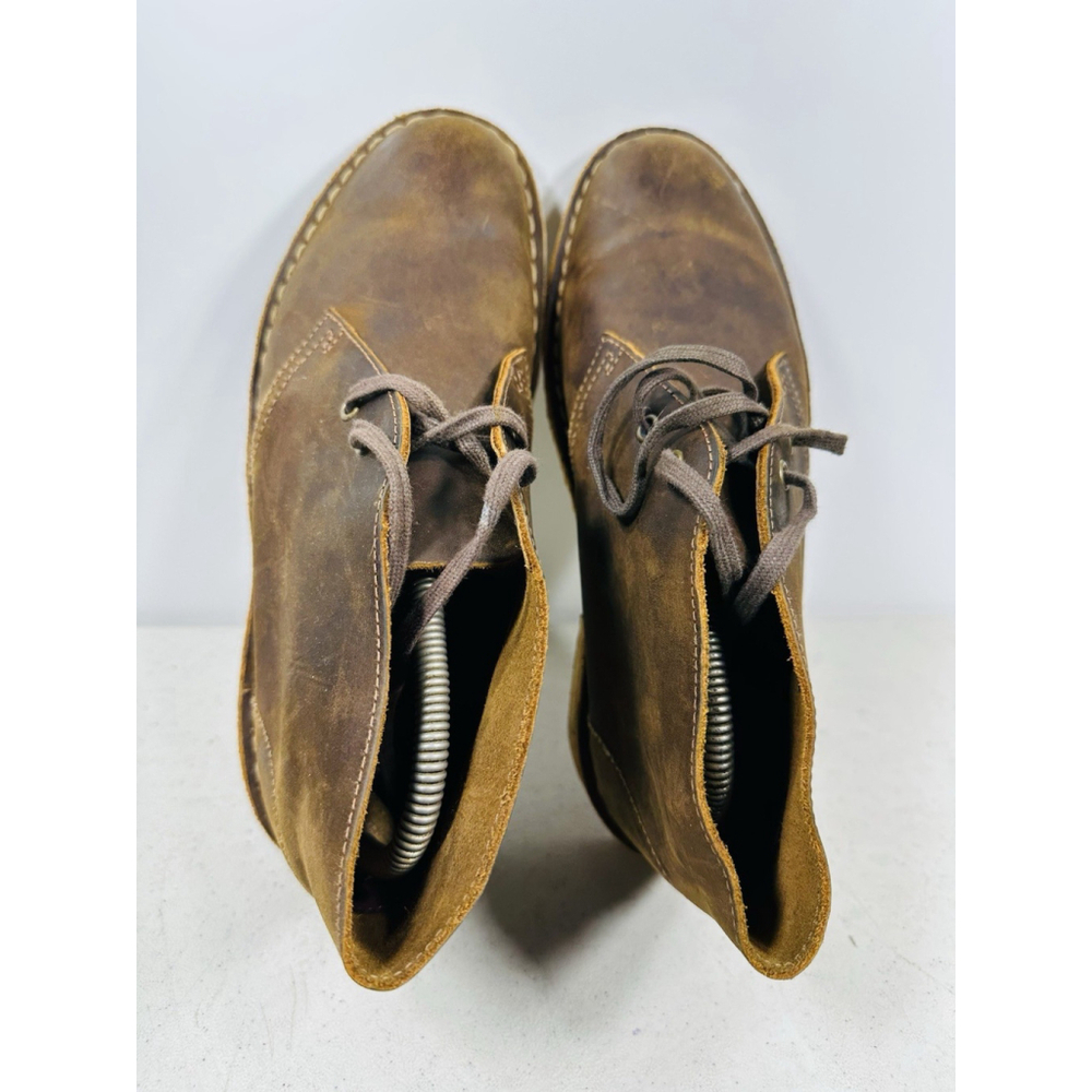 Clarks Women's Desert Boot Chukka in Beeswax Brown Size 8,5M EUC Scuffed - Picture 6 of 8